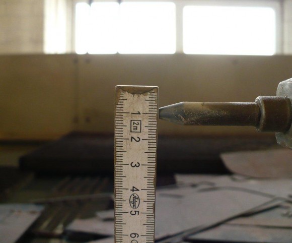 Maschinenkopf beim 3d Wasserstrahlschneiden